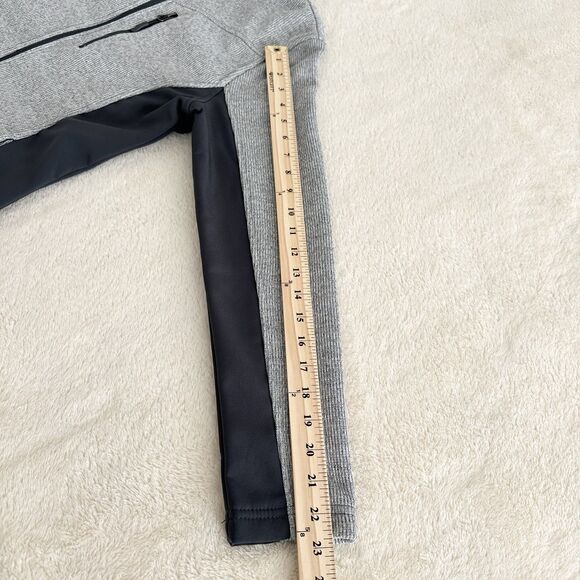 Faded Glory Jacket Size M Gray Full Zip Ribbed Fitted Lightweight Activewear - Picture 7 of 9